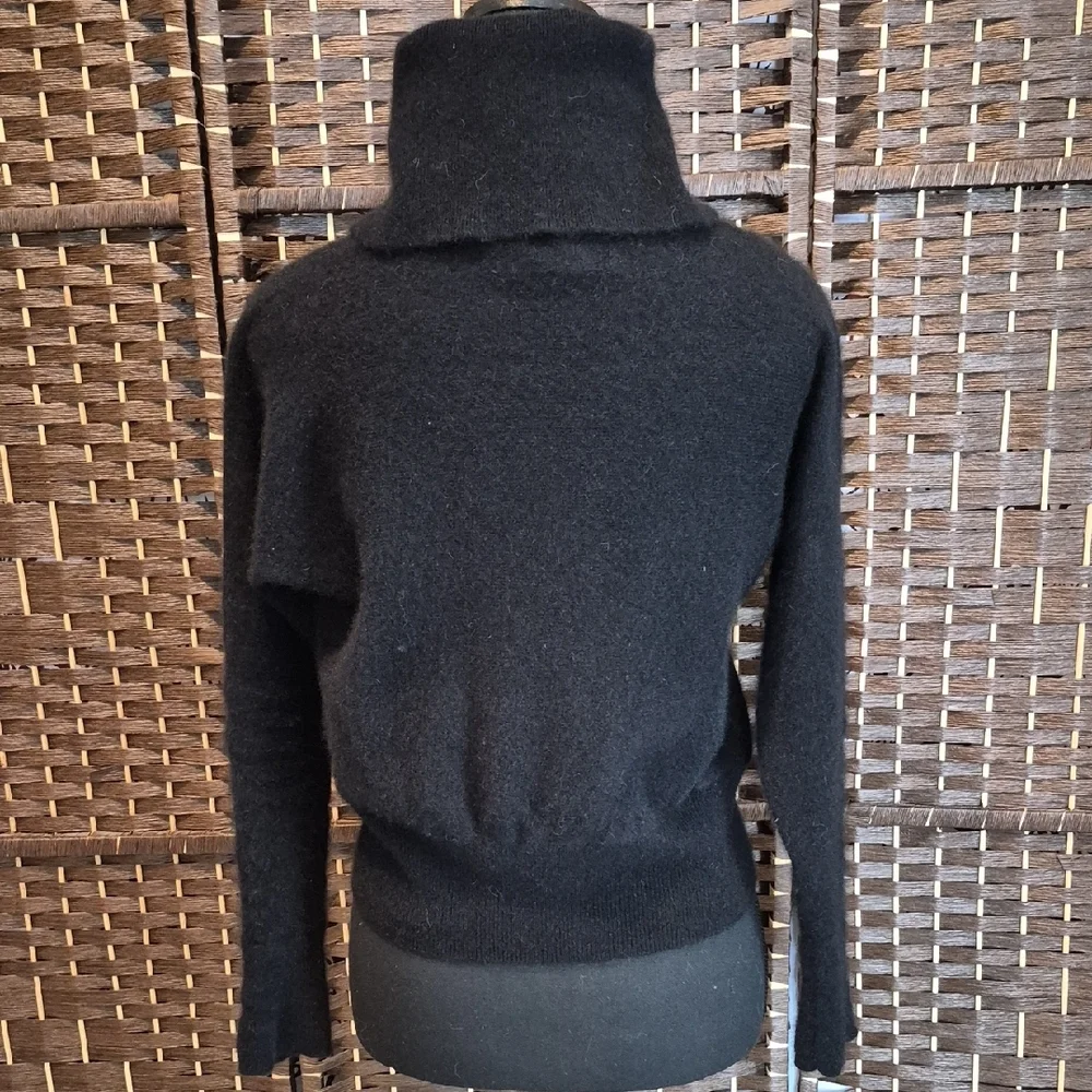 Tahari Classic Black Cowl Neck Sweater - Picture 3 of 4